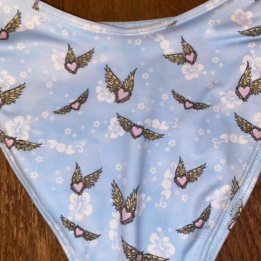 NWOT FRANKIES BIKINIS Estella Bikini Bottom- baby blue
